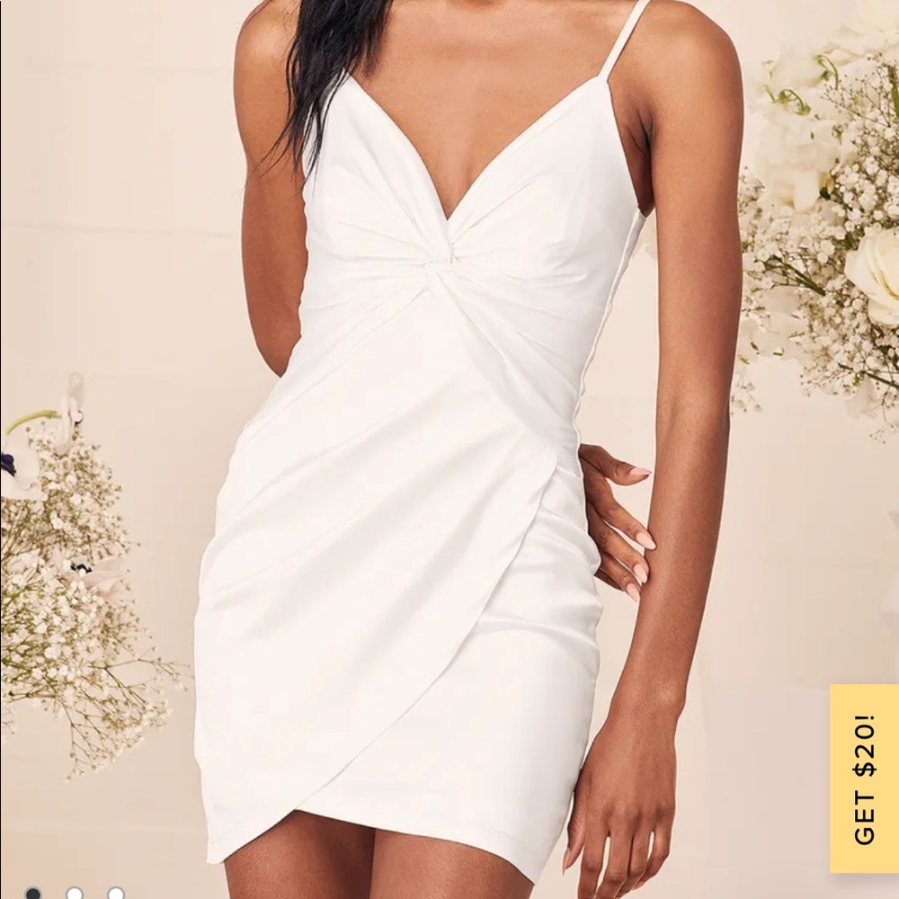 Lulus twist front bodycon mini dress